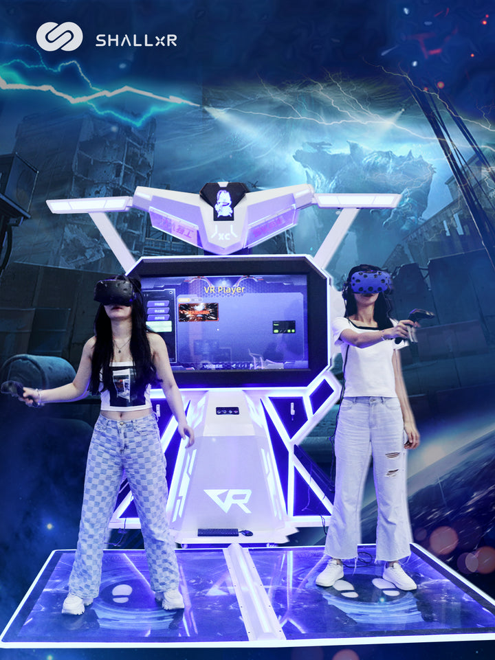 VR shooting arena for 2 players