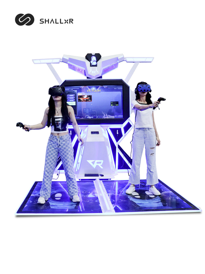 VR shooting arena for 2 players