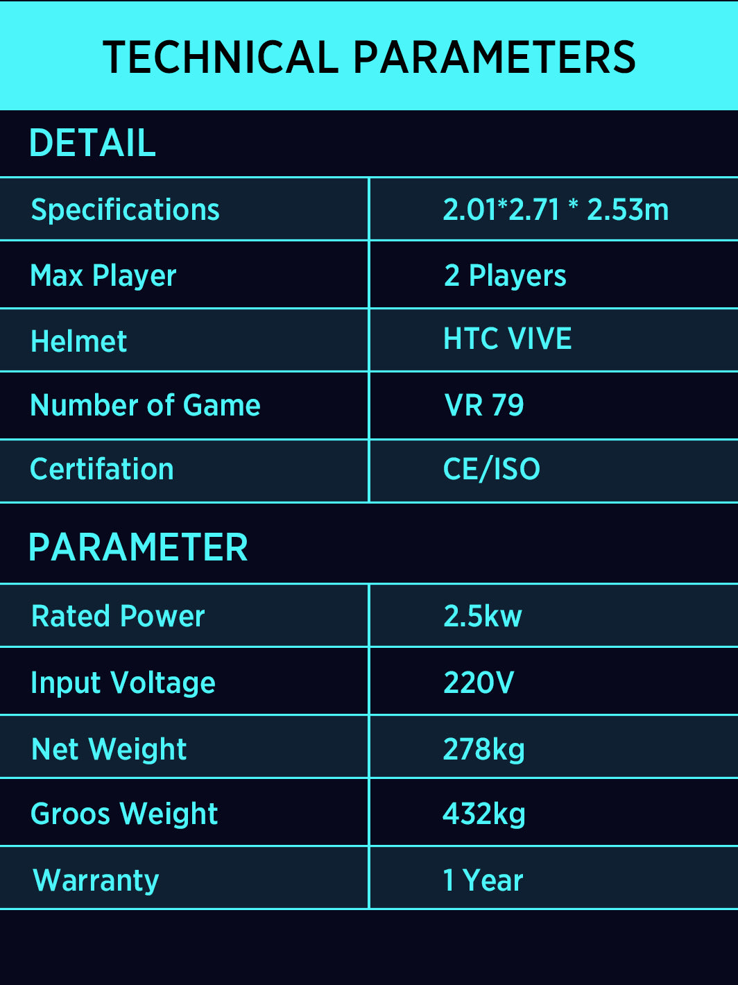 VR shooting simulator 2 players spec- ShallxR