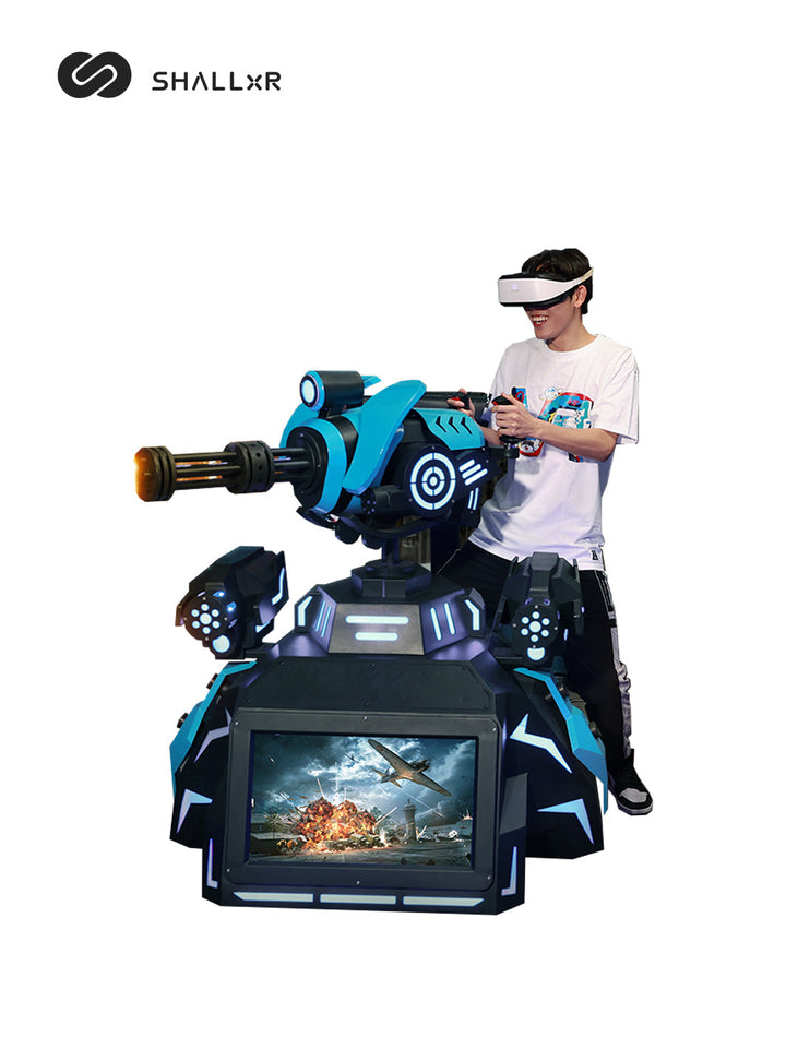 VR shooting simulator gun gatling - ShallxR