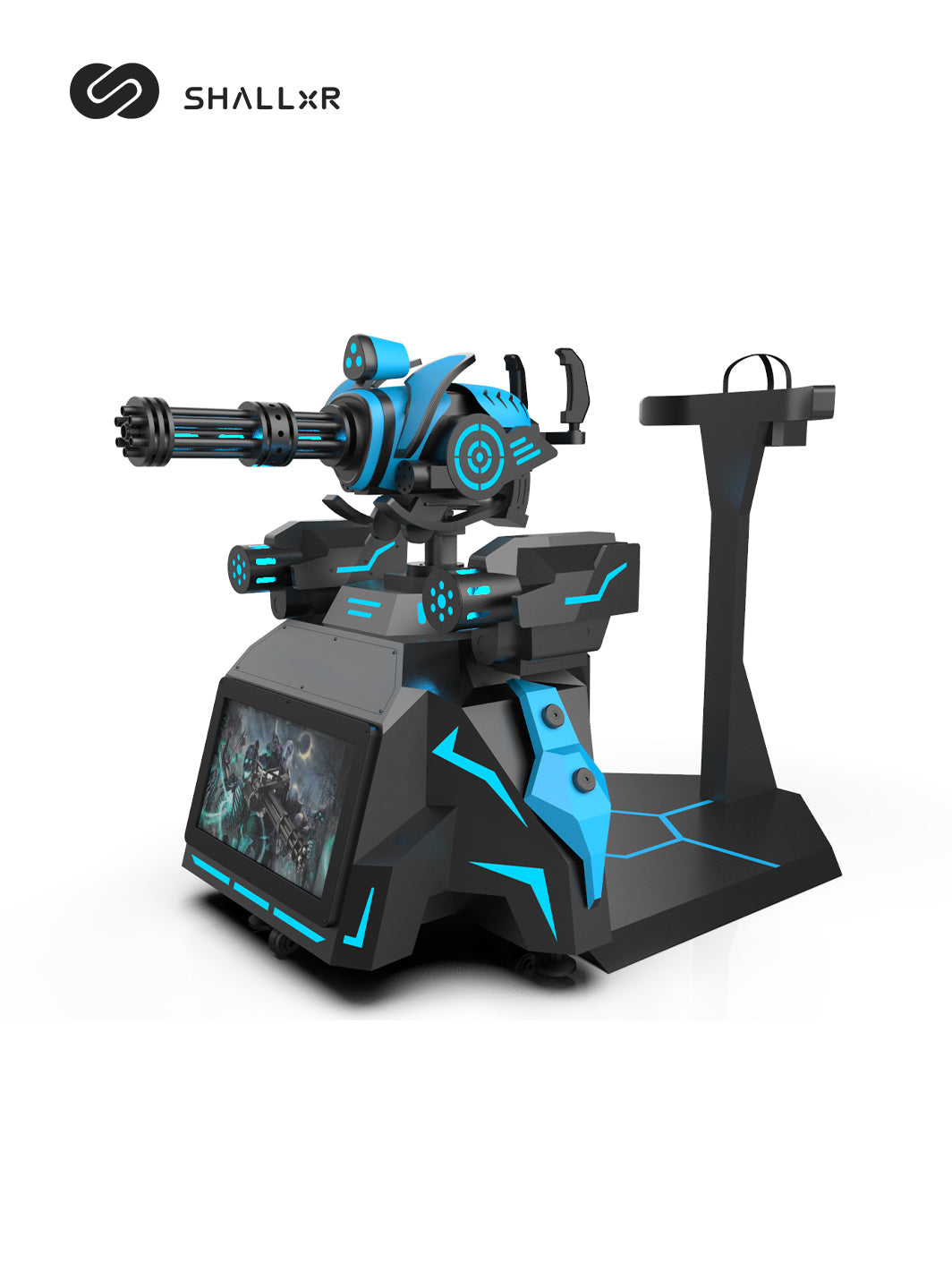 VR shooting simulator gun gatling - ShallxR