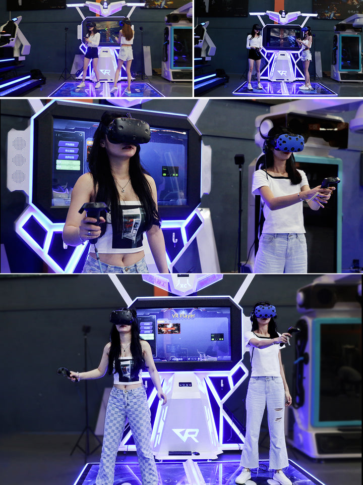 VR shooting arena for 2 players